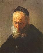 REMBRANDT Harmenszoon van Rijn Head of an old man oil